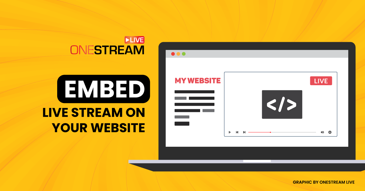 Embed live streams with OneStream Live