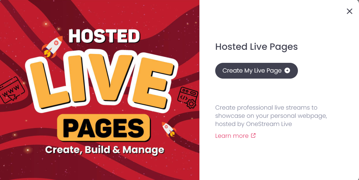 Hosted Live Pages