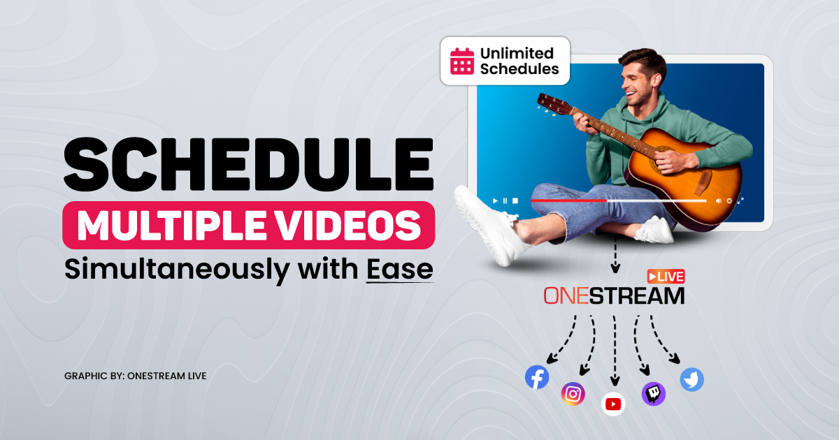 Schedule Multiple Videos Simultaneously